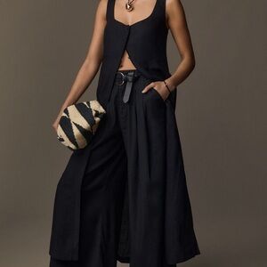 Anthropologie Flyaway Black Sleeveless Tunic Top - New with Tags